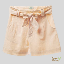 Load image into Gallery viewer, Crinkle Wash Cotton Pleated Shorts - Women