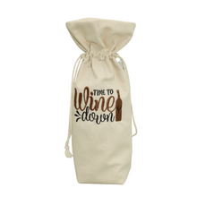 Load image into Gallery viewer, Cotton - Wine Bottle Bag
