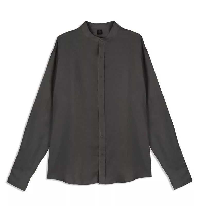 Hemp - Men's Long Sleeves Shirt - Chinese Collar