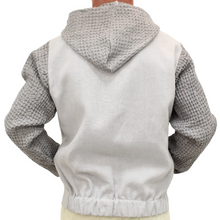 Load image into Gallery viewer, Linen - Zip up Hoodie with Waffle Sleeves