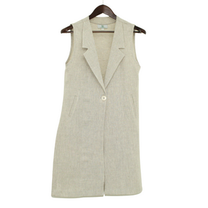 Linen - Long Classic Vest