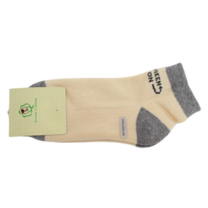 Short Ankle Socks - Natural/Gray