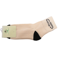 Medium Ankle Cotton Socks - Natural/Black