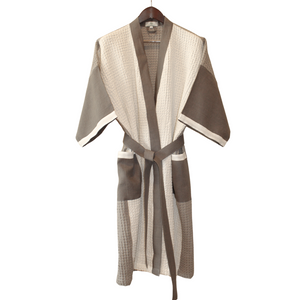 Waffle Weave Linen/Cotton Bathrobe