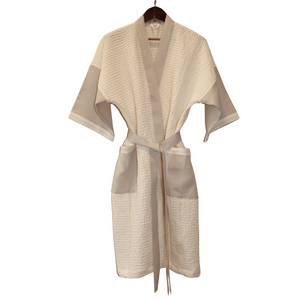 Waffle Weave Linen/Cotton Bathrobe
