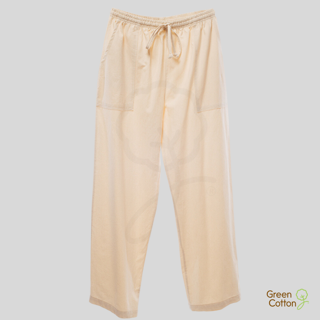 Crinkle Wash Cotton Pants - Unisex