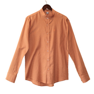 Hemp - Men's Long Sleeves Shirt - Mandarin Collar