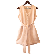 Linen - Short Jumper Sleeveless
