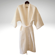 Waffle Weave Linen/Cotton Bathrobe