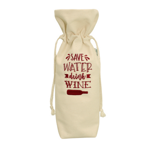 Cotton - Wine Bottle Bag