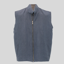 Load image into Gallery viewer, Linen - Men&#39;s Zip Vest