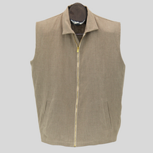 Load image into Gallery viewer, Linen - Men&#39;s Zip Vest