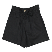 Load image into Gallery viewer, Linen - Pleated Shorts With Fabric Belt