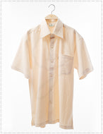 <transcy>قميص قطن بأكمام قصيرة من Crinkle Wash - (1751)</transcy>